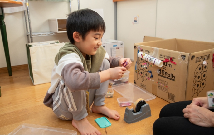 小学生が中心の施設