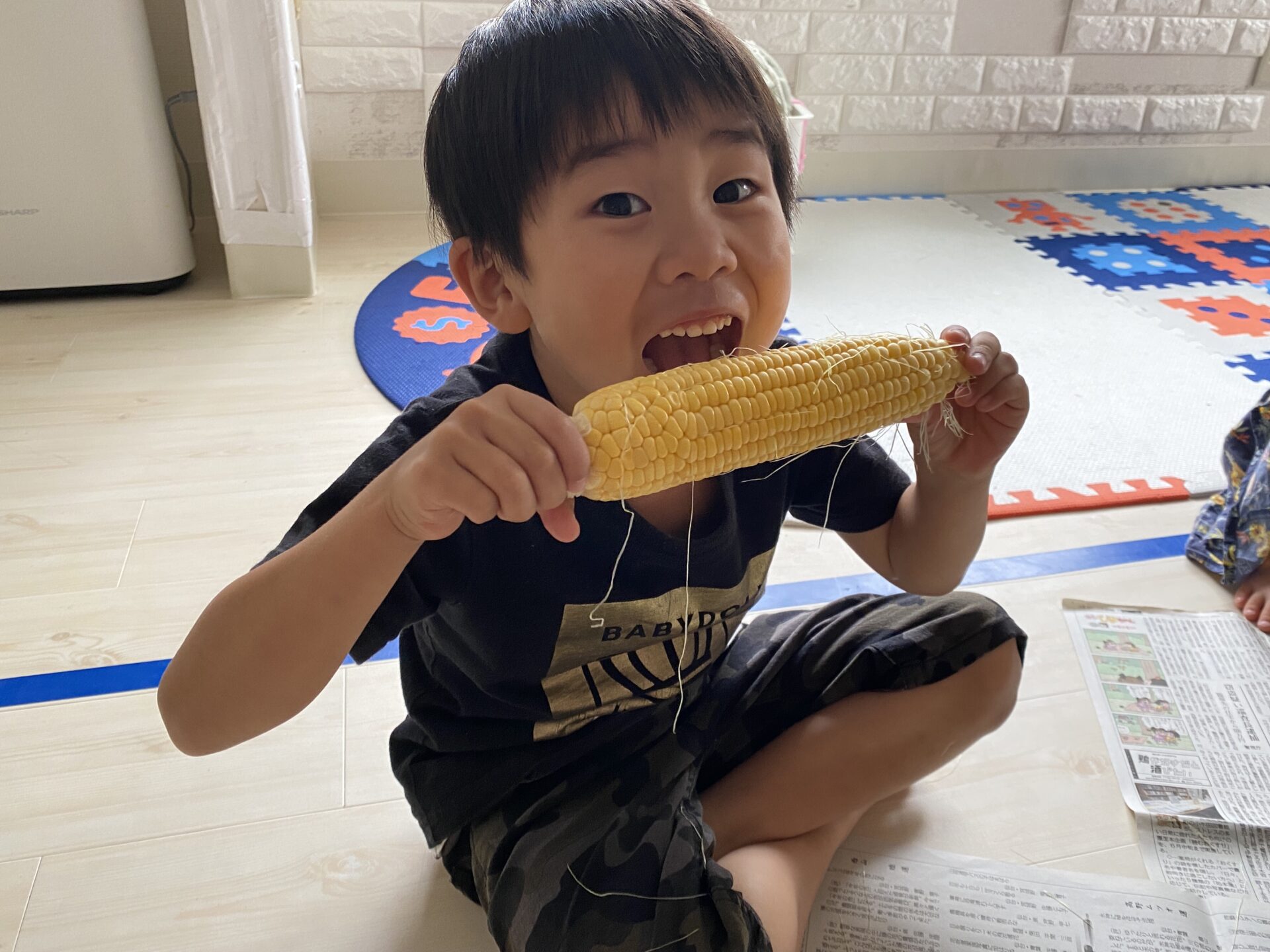 富谷ひよこ園『とうもろこし美味しい🌽』