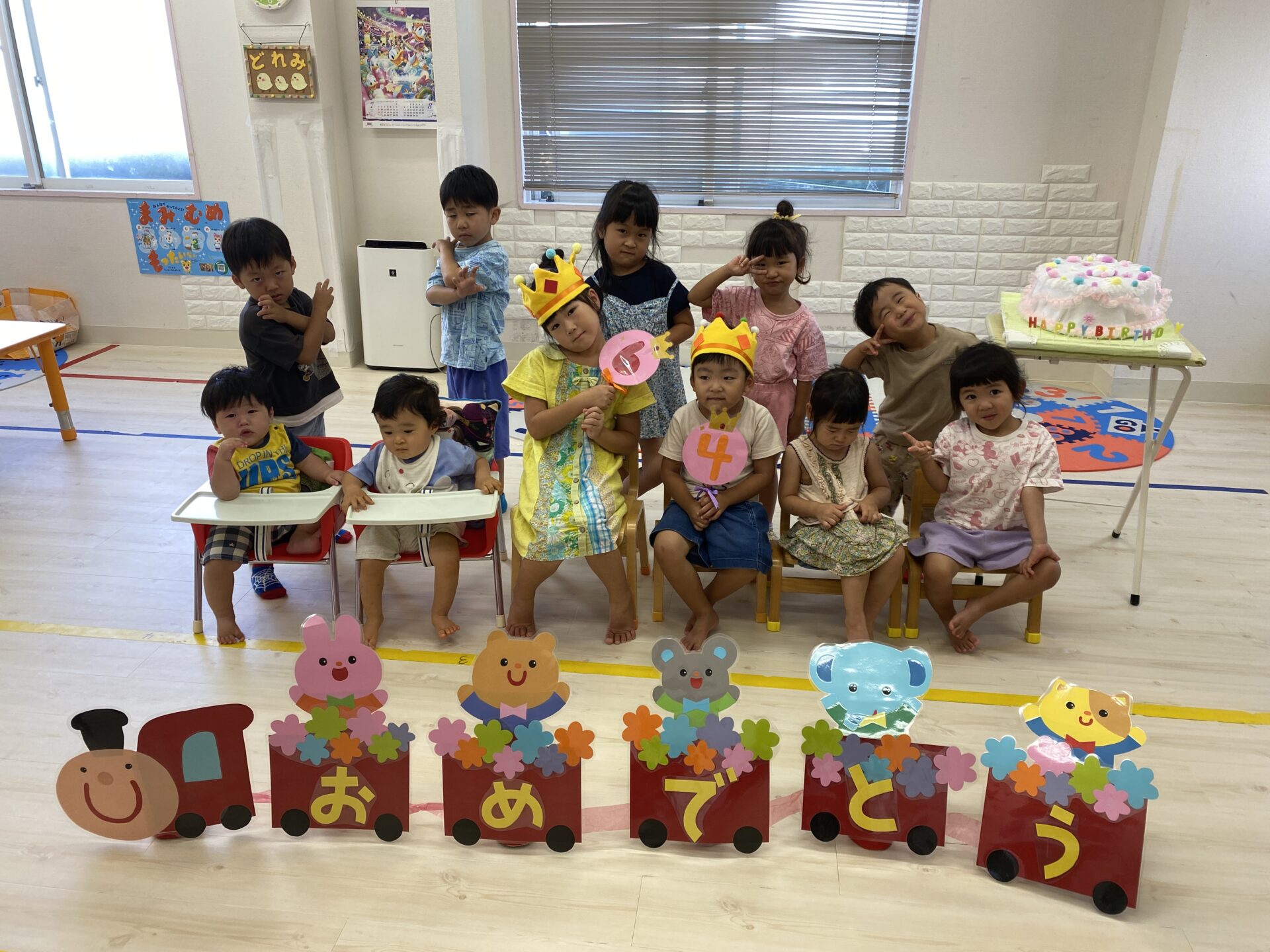 富谷ひよこ園『８月のお誕生日会をしたよ🎂✨』