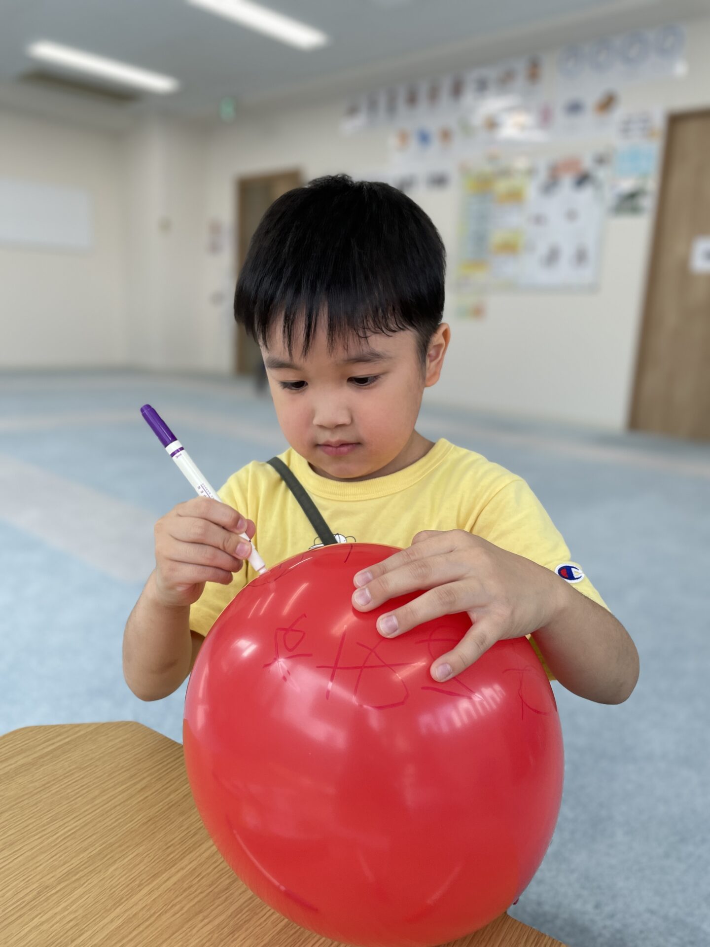 チルハピ栗生教室『赤と青🎈』