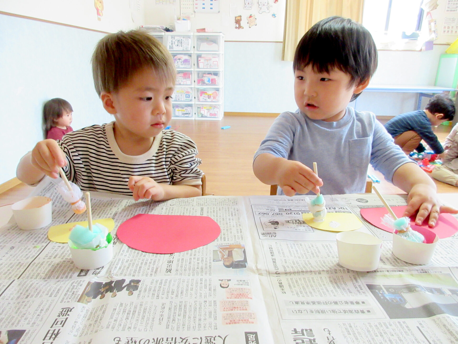 ひよこ園『ぱわふる組　きのこの製作🍄』