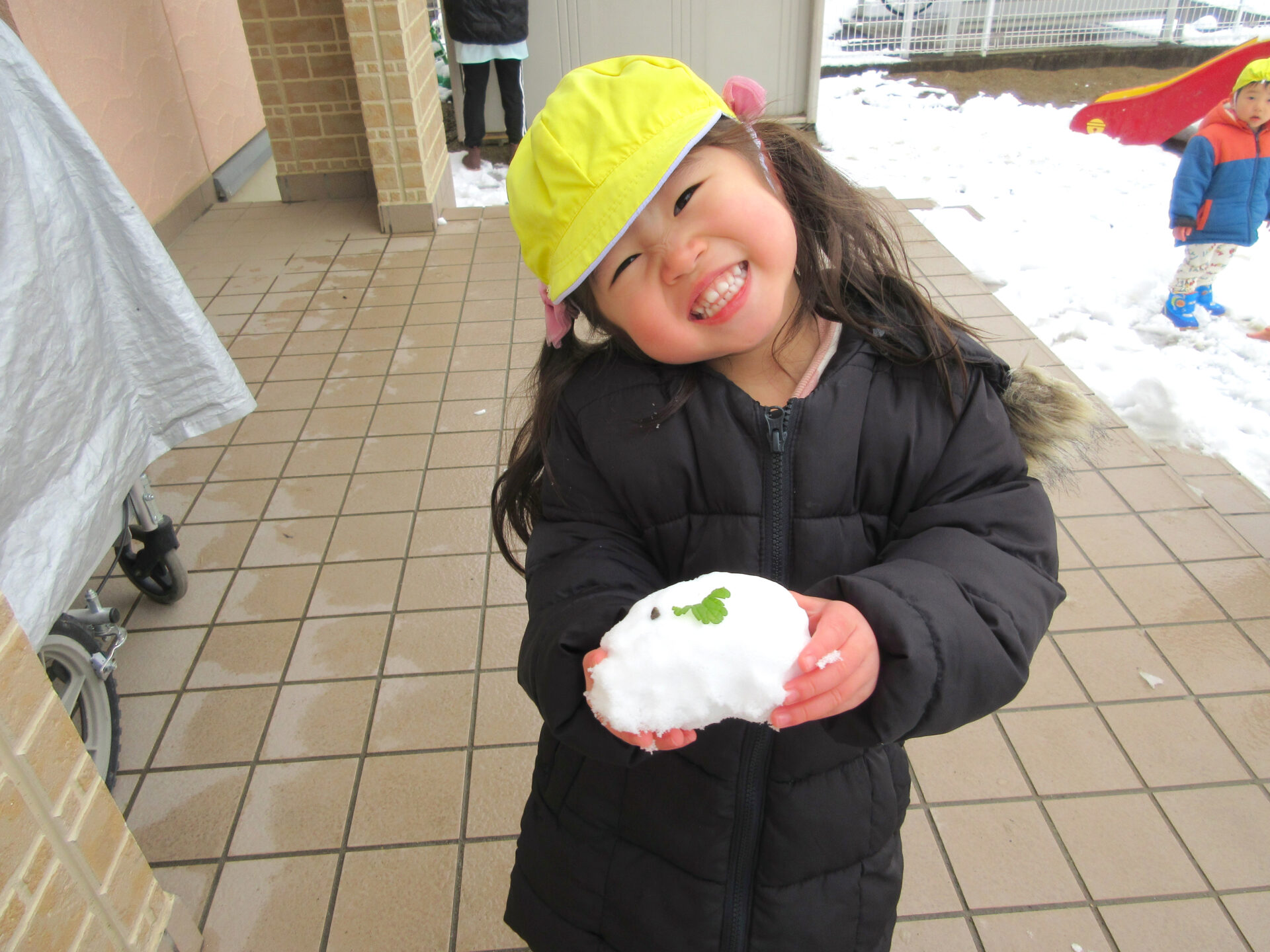 雪が降ったよ！！