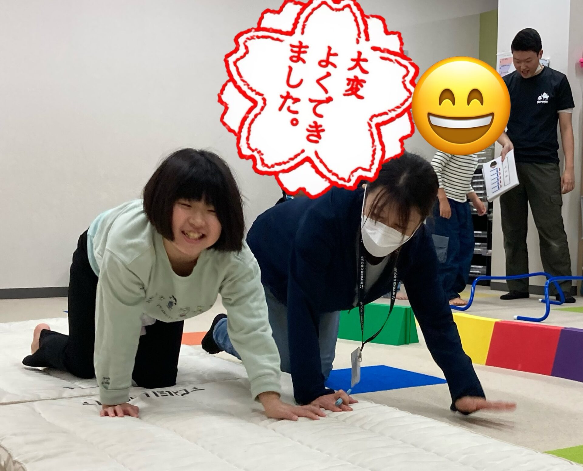 みんなでワイワイ、サーキット運動！