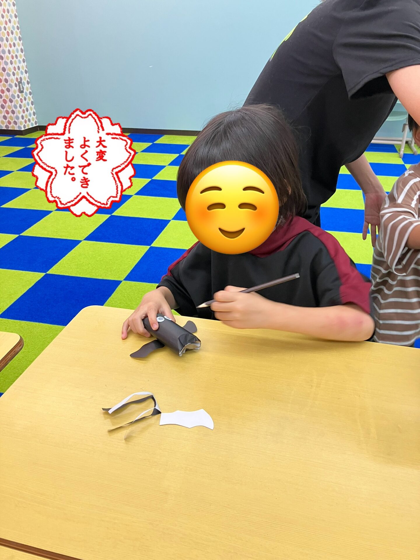 みんなでコウモリ製作！