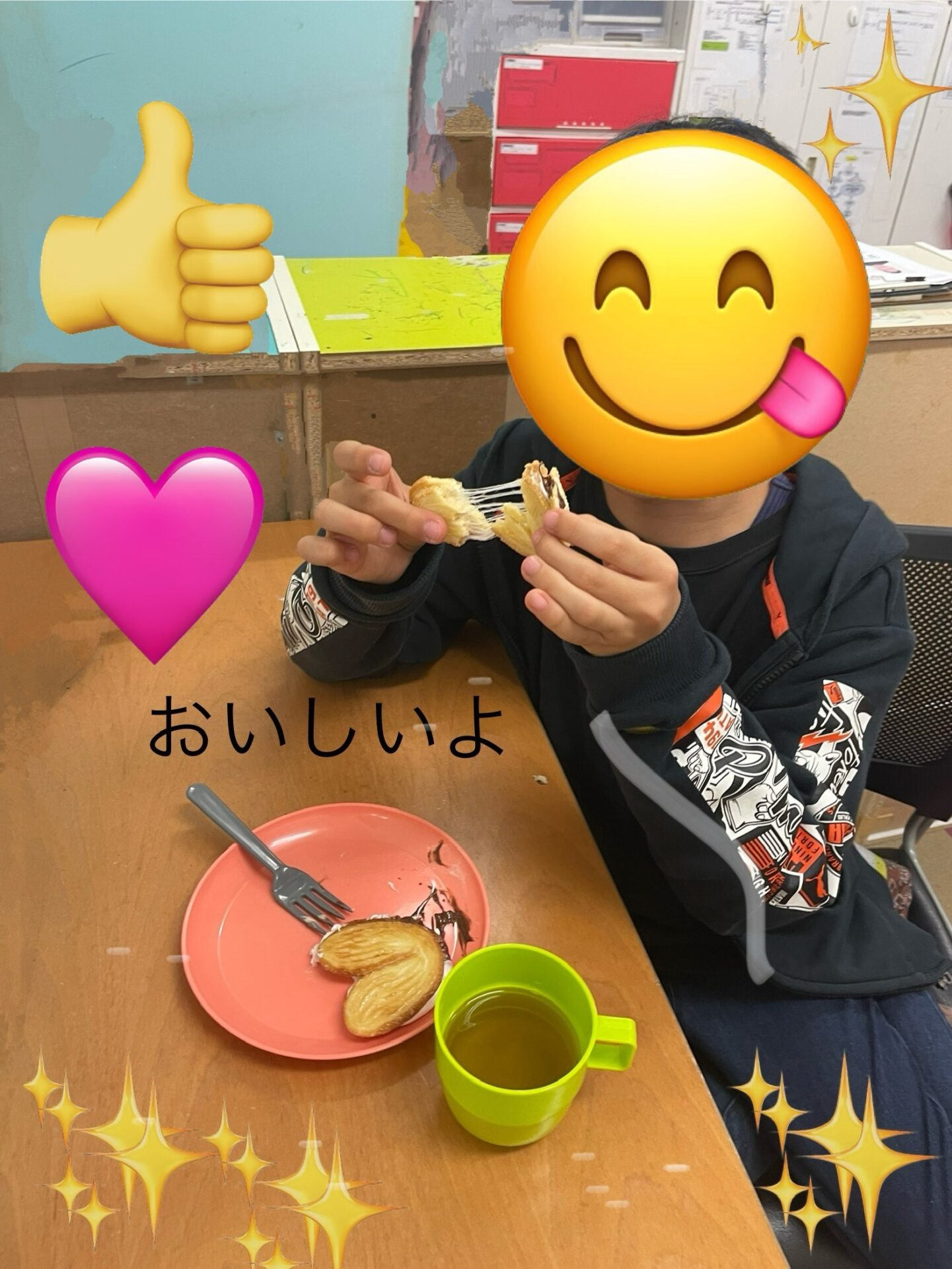 HIYOKO STUDY栗生教室『源氏パイチョコスモアを作ったよ』