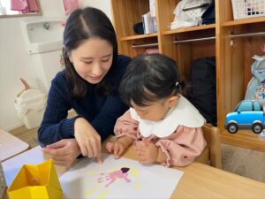 手形アート制作