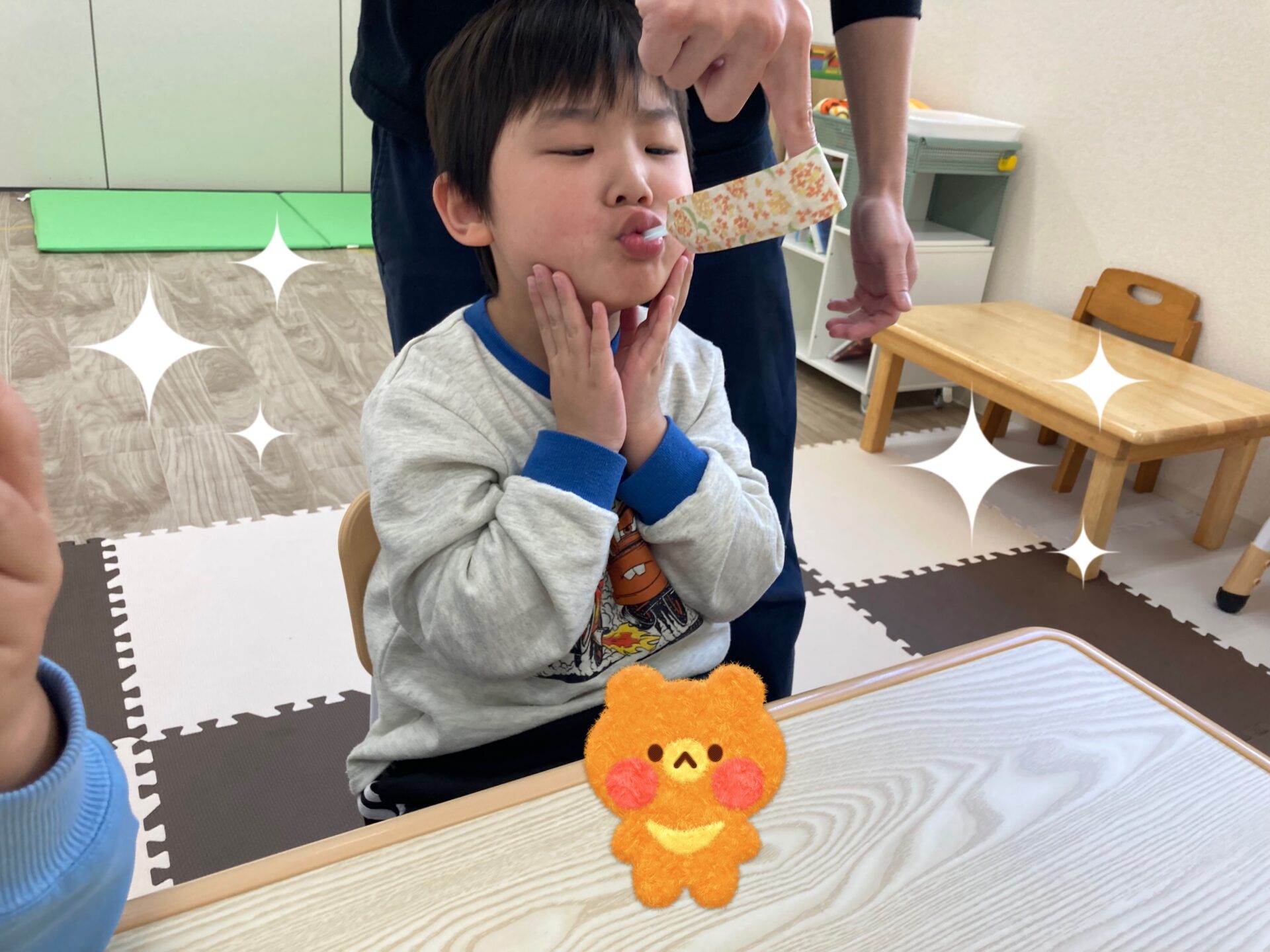 お口の体操をしたよ♬