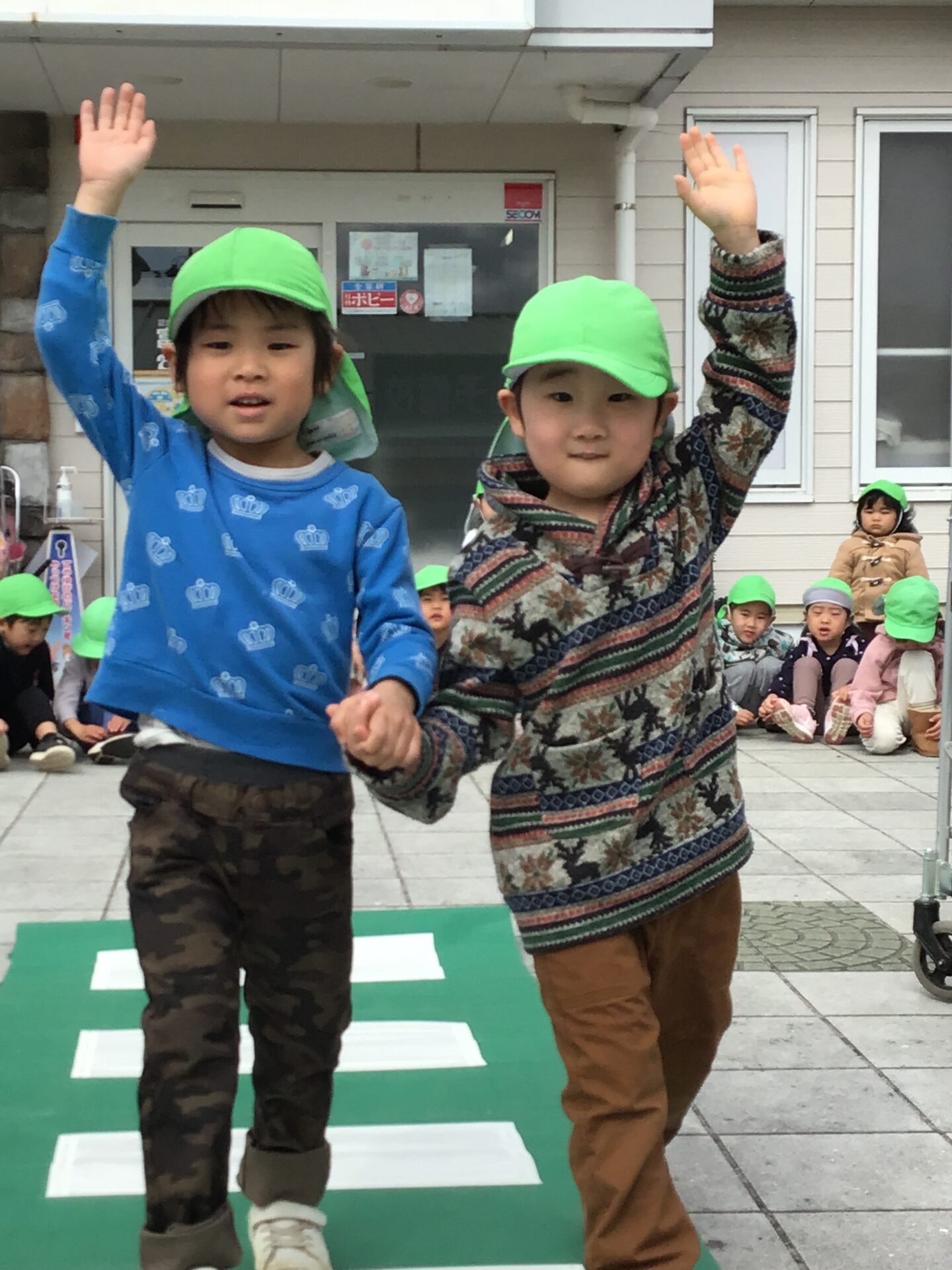 富谷ひよこ園　交通安全教室がありました(^O^)